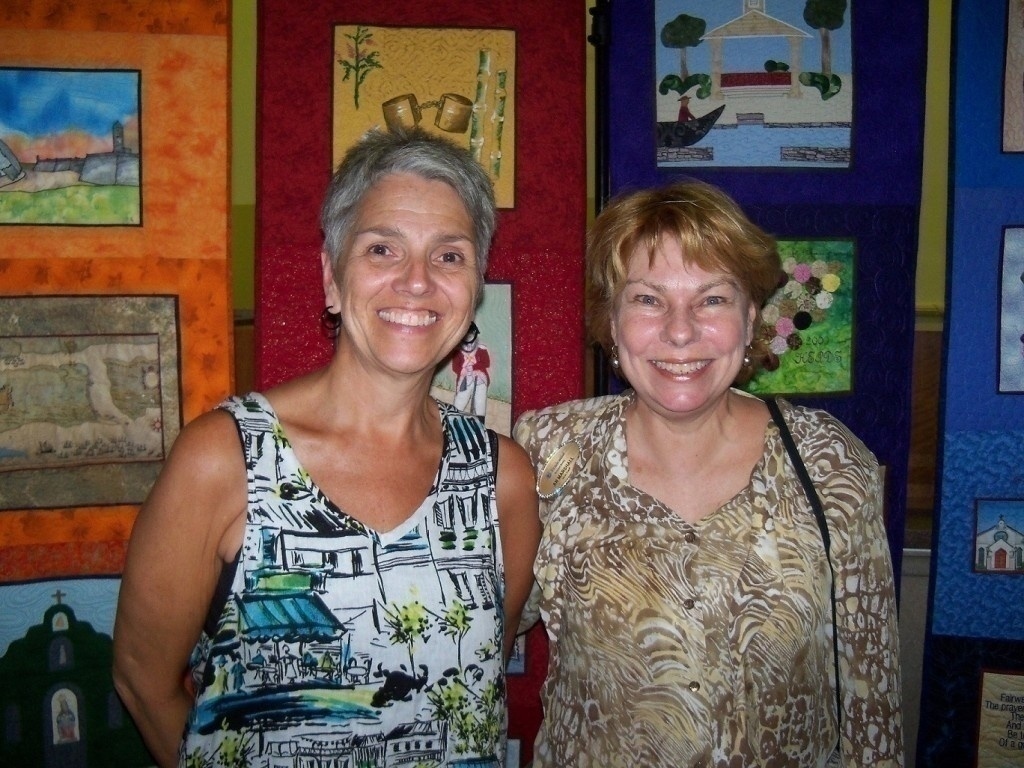 PNR - Debby Craggs and An Marshall (in front of the quilt)