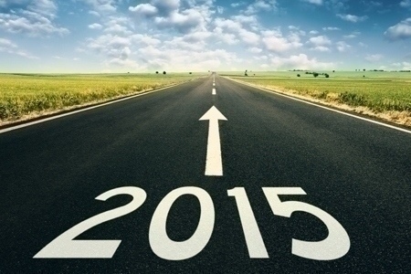 Concept - Forward to 2015 new year