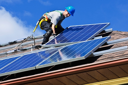 Solar panel installation