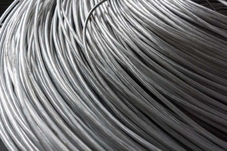 Large coil of Aluminum wire