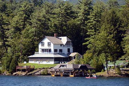 Luxury lakefront home