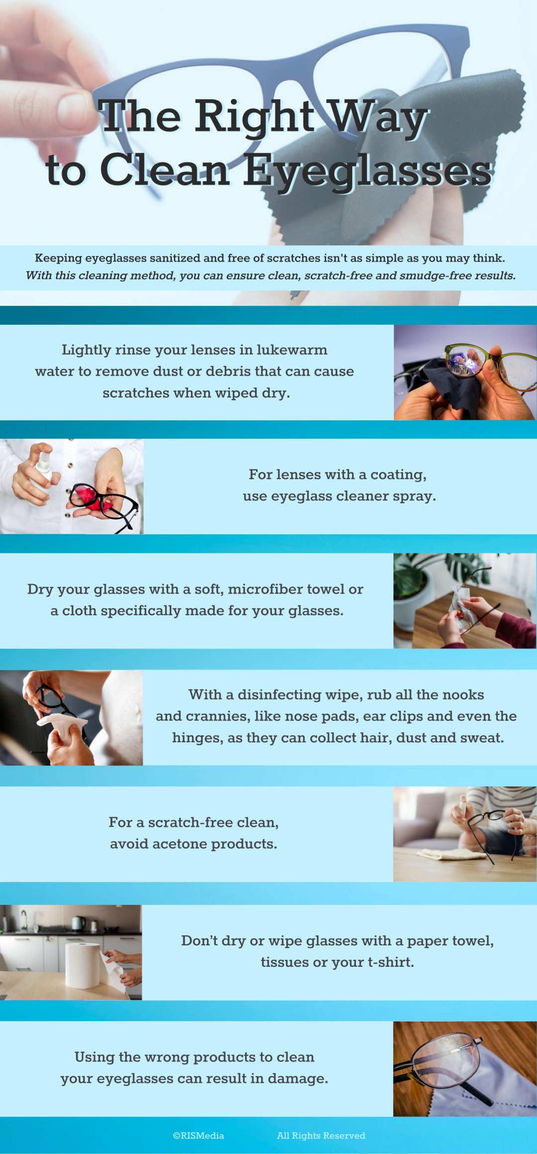 The Right Way to Clean Eyeglasses — RISMedia