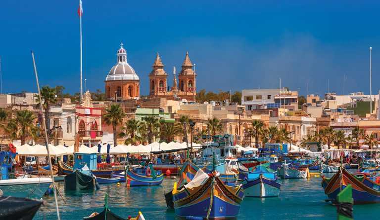 Taditional eyed boats Luzzu in Marsaxlokk, Malta — RISMedia