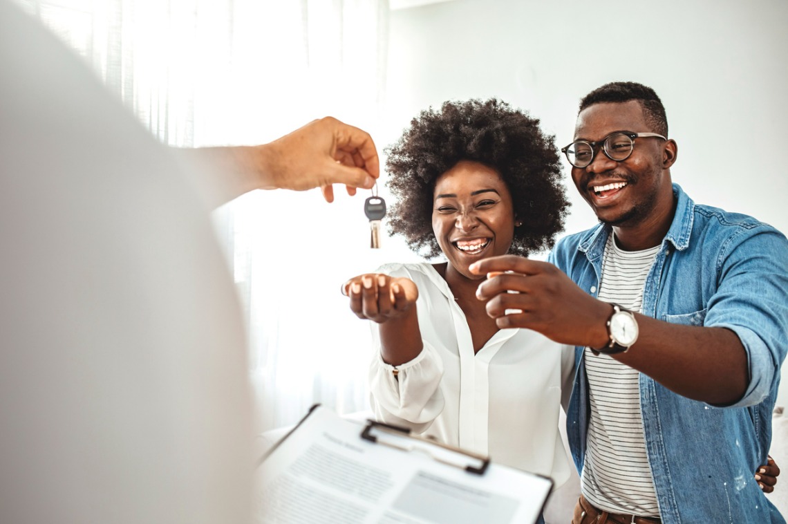 Experts Share Insights On The State Of Black Homeownership RISMedia   Close Up Of A Happy Homeowners Receiving Their New House Keys From A Real Estate Agent At  S1024x1024wisk20cx1wxynJkt0349LMlDiV67td O80BOxwrHBRcKFVeT7k 