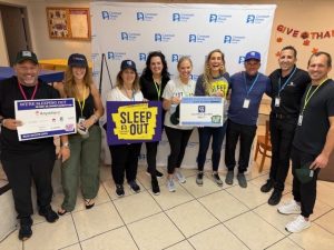 Team Clear Title Group and Team Coldwell Banker Florida at Real Estate Edition Sleep Out South Florida